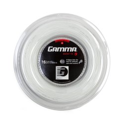 Gamma Tennissaite Ocho 16 (1.30 mm) Weiß 200 m Rolle