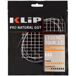 KLIP Cordajes de Tenis Legend Tour 16, Natural Gut 12 m Set 17 (1.25 mm)