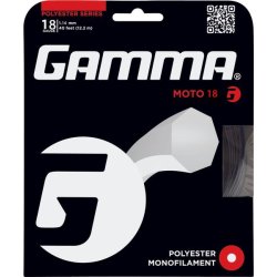 Gamma Tennissaite Moto 12,2 m Set 18 (1.14 mm) Schwarz