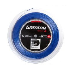 Gamma Cordajes de Tenis Moto 17 (1.24 mm) Azul 100 m Bobina 5 Years Limited Edition