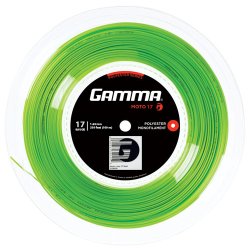 Gamma Cordage de Tennis Moto 100 m Rouleau Lime 17 (1.24 mm)