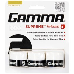 Gamma Overgrip Supreme Perforated 3-Pack White