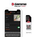 Gamma Racket Info, 16 Besaitungsaufkleber - QR Sticker Profikarte