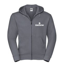 Gamma Tennis Authentic Zipped Hood, Grey XS