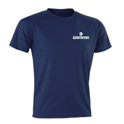 Gamma Tennis Aircool T-Shirt, Navy Blau