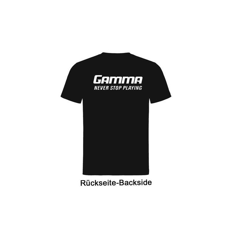 Gamma Tennis Classic T-Shirt, Schwarz XXL