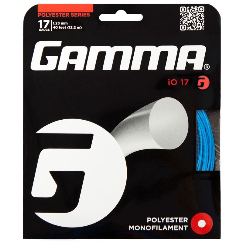 Gamma Tennis String IO 17 Black 12m from the role 1.24 mm EUR 0,50/metre 