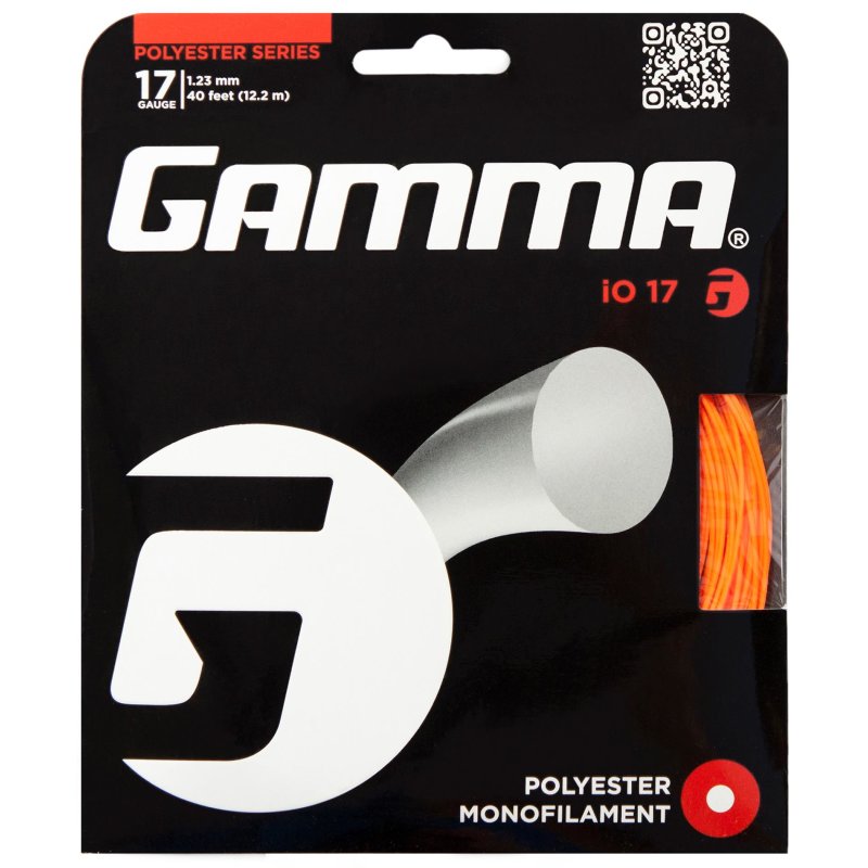Gamma Tennissaite iO 12,2 m Set 17 (1.23 mm) Orange