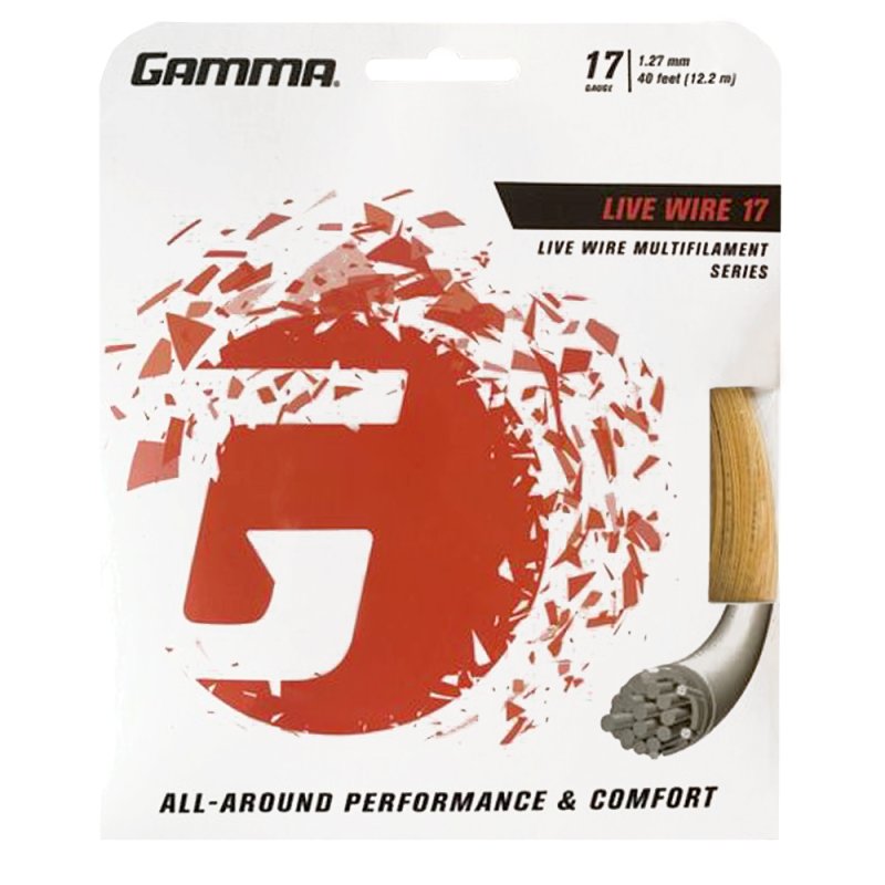Gamma Tennissaite Live Wire 12,2 m Set 17 (1.27 mm)