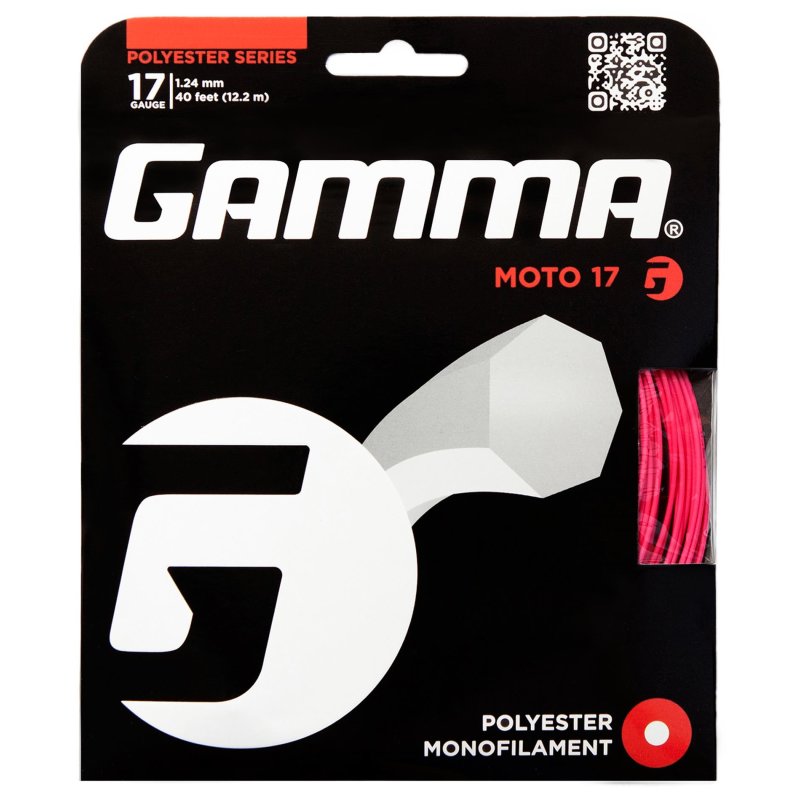 Gamma Tennissaite Moto 12,2 m Set 17 (1.24 mm) Pink