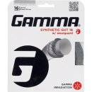 Gamma Tennissaite Synthetic Gut mit WearGuard 12,2 m Set 16 (1.30 mm) Schwarz