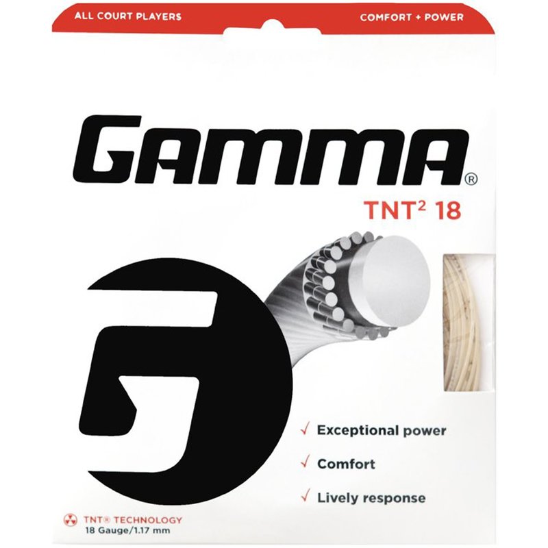 Gamma Tennissaite TNT² 12,2 m Set 18 (1.17 mm) Natur