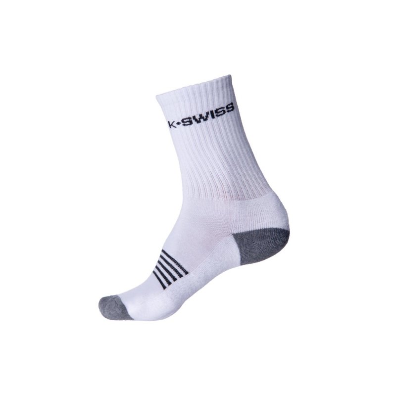 Republiek Bedenken barbecue K-Swiss Tennis Socks Crew white - Men