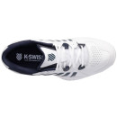 K-Swiss Tennisshoe Receiver V white/navy/silver - Men UK 7.5 (EU 41.5)