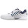 K-Swiss Zapatillas de Tenis Receiver V blanco/azul marino/plateado - Hombres UK 7.5 (EU 41.5)