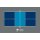 Tapis de sol Pickleball True Court 19 x 10m bleu clair/bleu foncé/gris