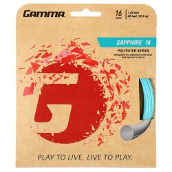 Gamma Tennissaite Sapphire 12,2 m Set Hellblau 16 (1.28 mm)
