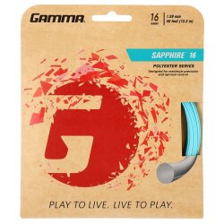 Gamma Tennissaite Sapphire 12,2 m Set Hellblau 16 (1.28 mm)