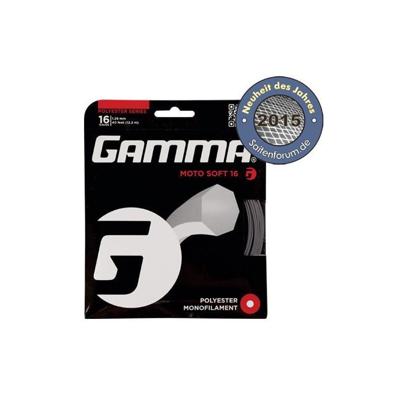 Gamma Cordage de Tennis Moto Soft 12,2 m Set