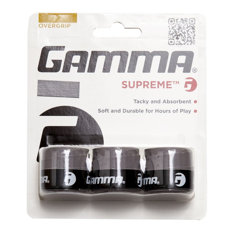 Gamma Übergriffband Supreme Overgrip 3er-Pack Grau