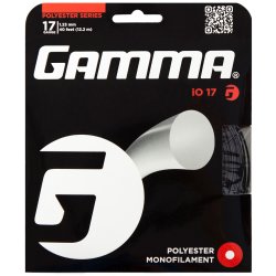 Gamma Tennisstring iO 12,2 m Set 17 (1.23 mm) Black