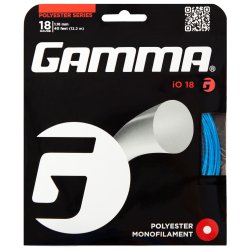 Gamma Tennisstring iO 12,2 m Set 18 (1.18 mm) Blue