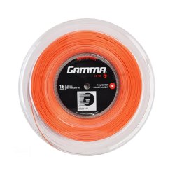 Gamma Cordajes de Tenis iO 16 (1.28 mm) Naranja 200 m Bobina