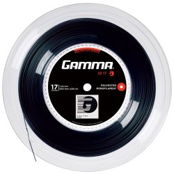 Gamma Tennissaite iO 17 (1.23 mm) Schwarz 200 m Rolle