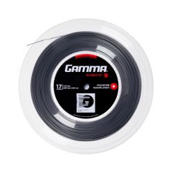 Gamma Tennissaite iO Soft 17 (1.23 mm) Dunkelgrau 200 m Rolle