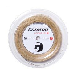 Gamma Cordage de Tennis Live Wire XP 16 (1.32mm) Natural 110 m Rouleau