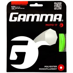 Gamma Tennisstring Moto 12,2 m Set 17 (1.24 mm) Lime