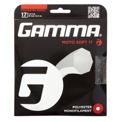 Gamma Cordage de Tennis Moto Soft 12,2 m Set 17 (1,24 mm) gris foncé