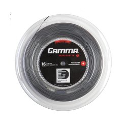 Gamma Cordage de Tennis Moto Soft 16 (1.29 mm) Gris Foncé 200 m Rouleau