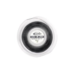 Gamma Cordage de Tennis Synthetic Gut avec WearGuard 17 (1.27 mm) Noire 200 m Rouleau 